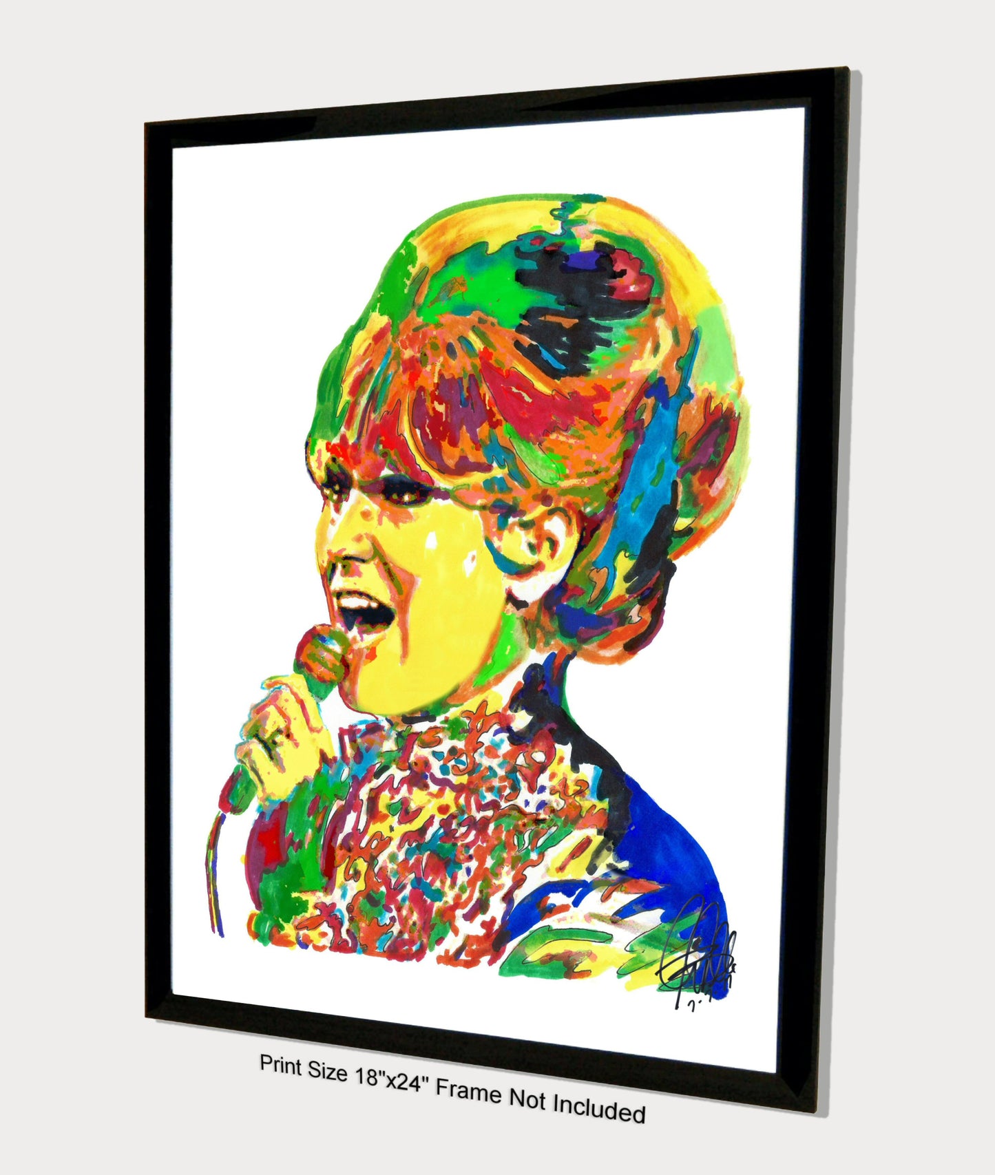 Dusty Springfield Singer Pop Soul Music Poster Print Wall Art 18x24