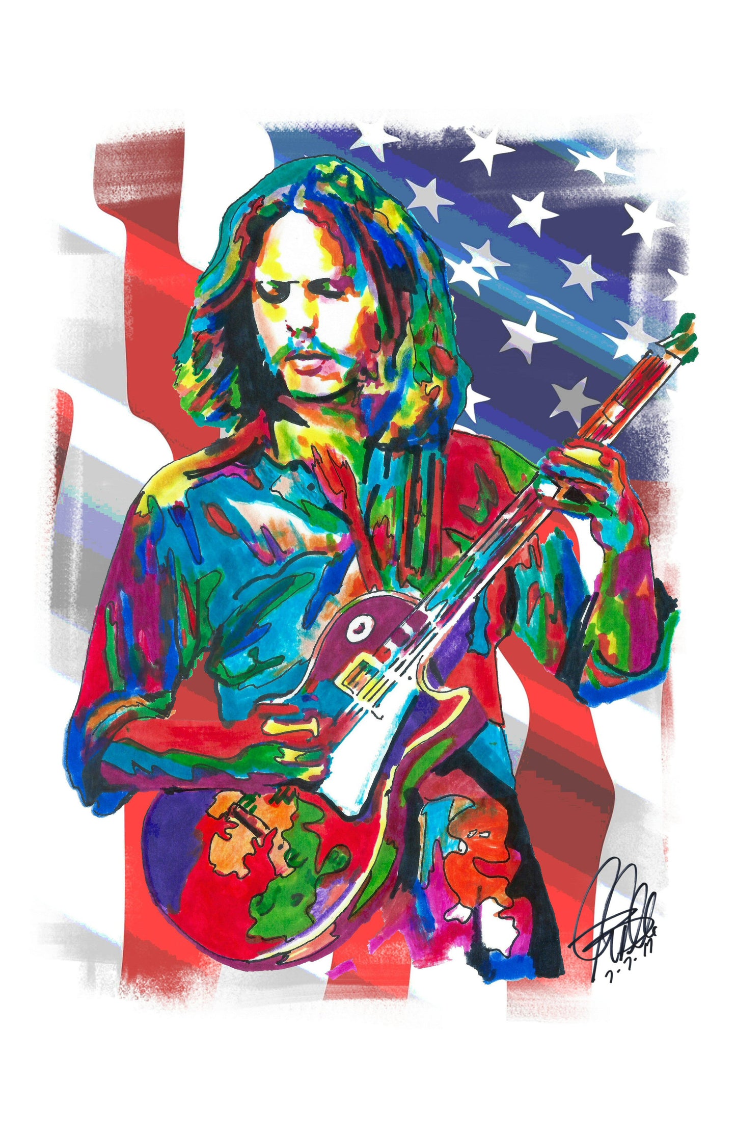 Don Felder Eagles Guitar American Rock Music Poster Print Wall Art 11x17