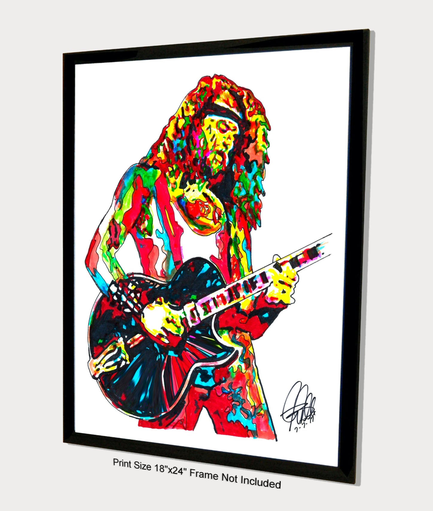 Ted Nugent Guitar Rock Music Poster Print Wall Art 18x24