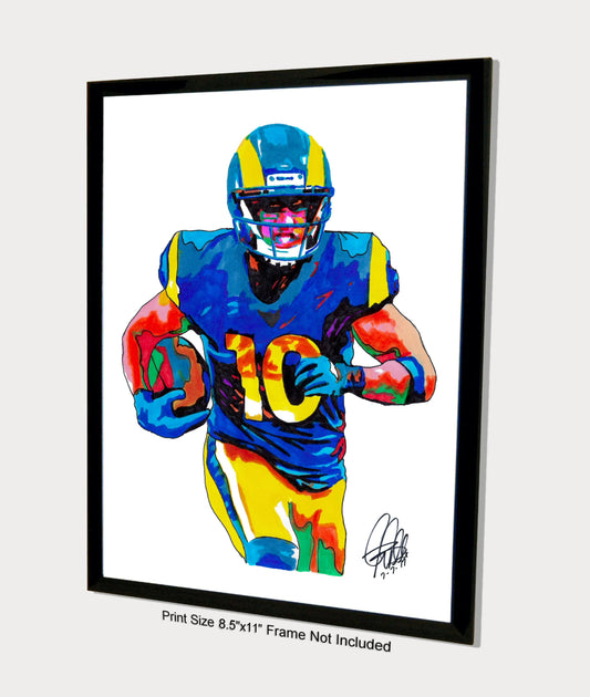 Cooper Kupp Los Angeles Rams Football Sports Poster Print Wall Art 8.5x11