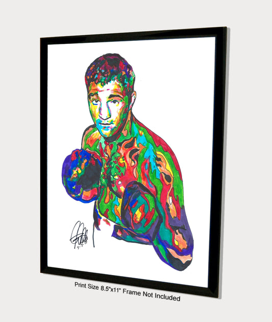 Rocky Marciano Sports Boxing Poster Print Wall Art 8.5x11