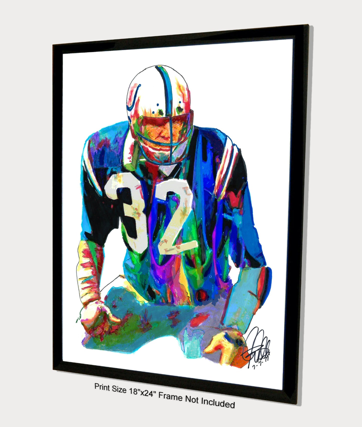 Mike Curtis Baltimore Colts MLB Football Sports Poster Print Wall Art 18x24