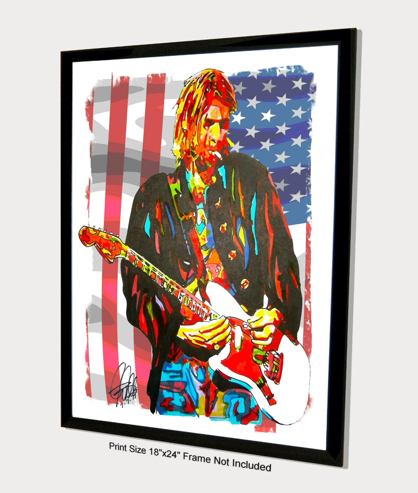 Kurt Cobain Nirvana Alternative Rock Music Poster Print Wall Art 18x24