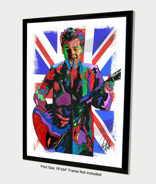 Harry Styles Singer Guitar Pop Rock Music Poster Print Wall Art 18x24