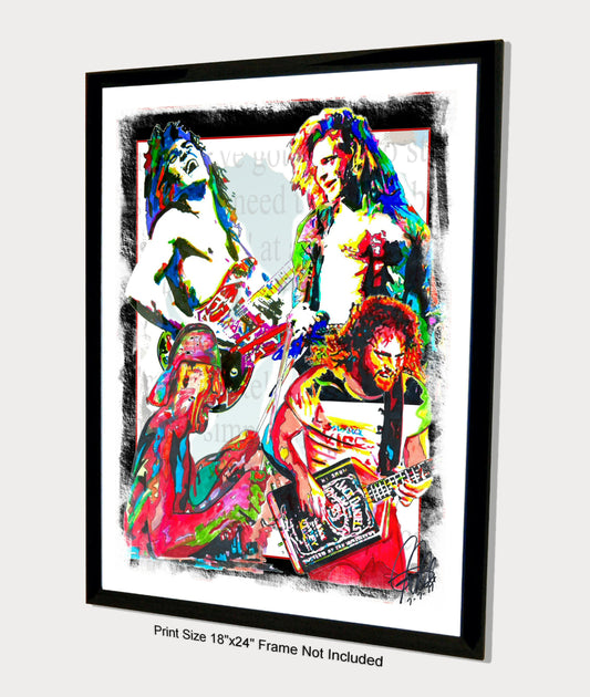 Van Halen Rock Music Poster Print Wall Art 18x24