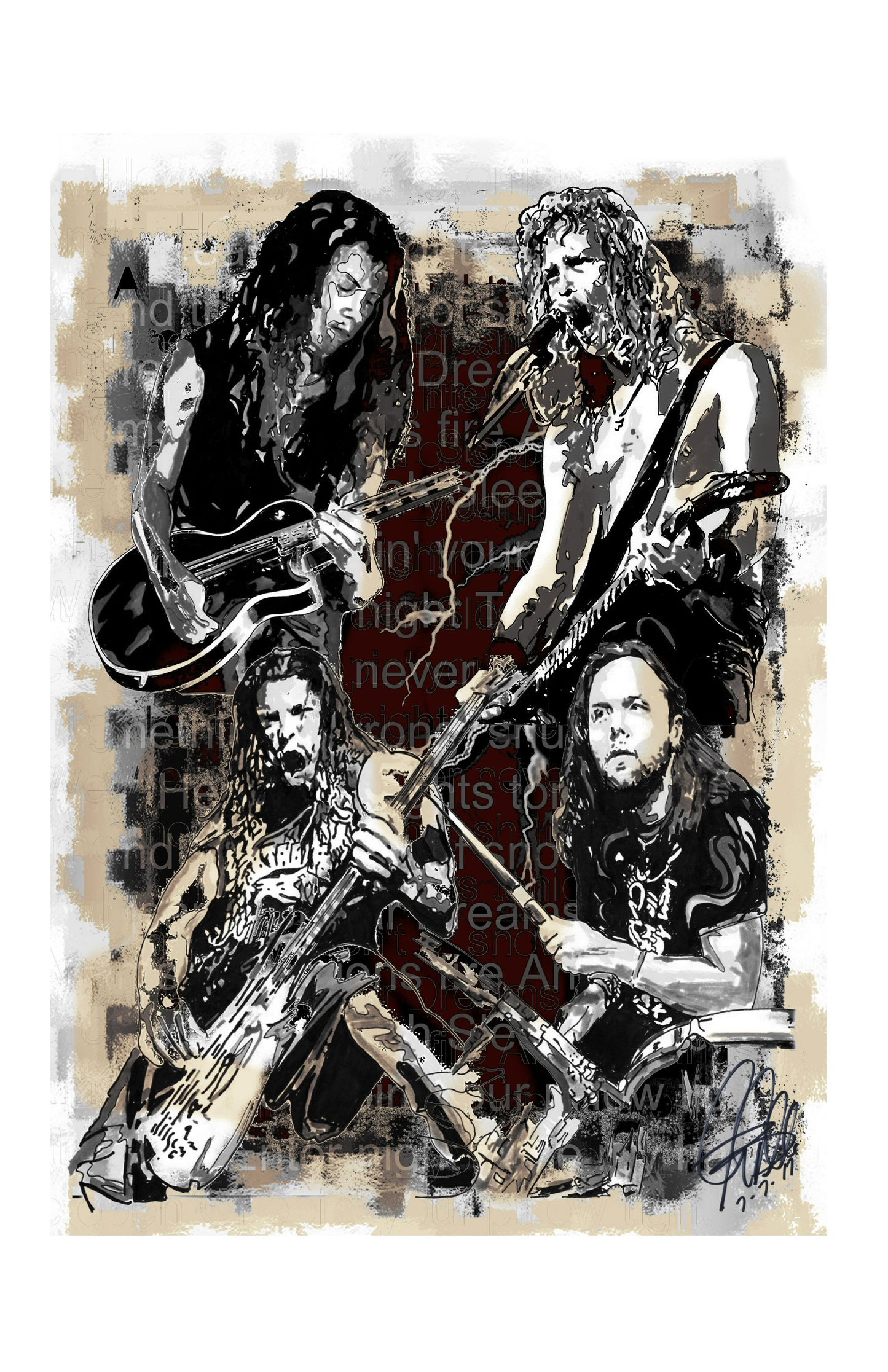 Metallica Thrash Metal Music Print Poster Wall Art 11x17