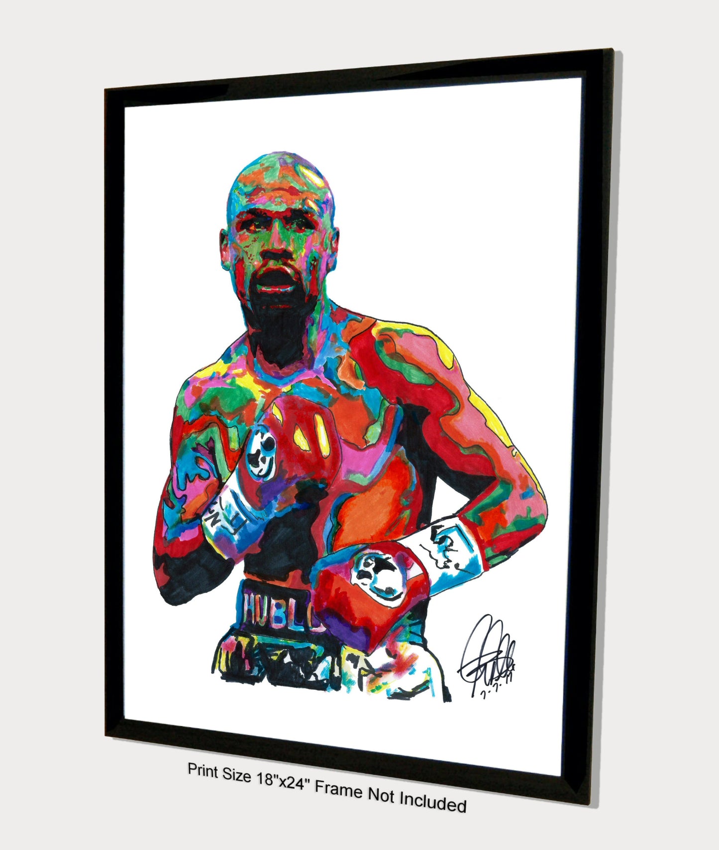 Floyd Mayweather Boxer World Champion Boxing Poster Print Wall Art 18x24