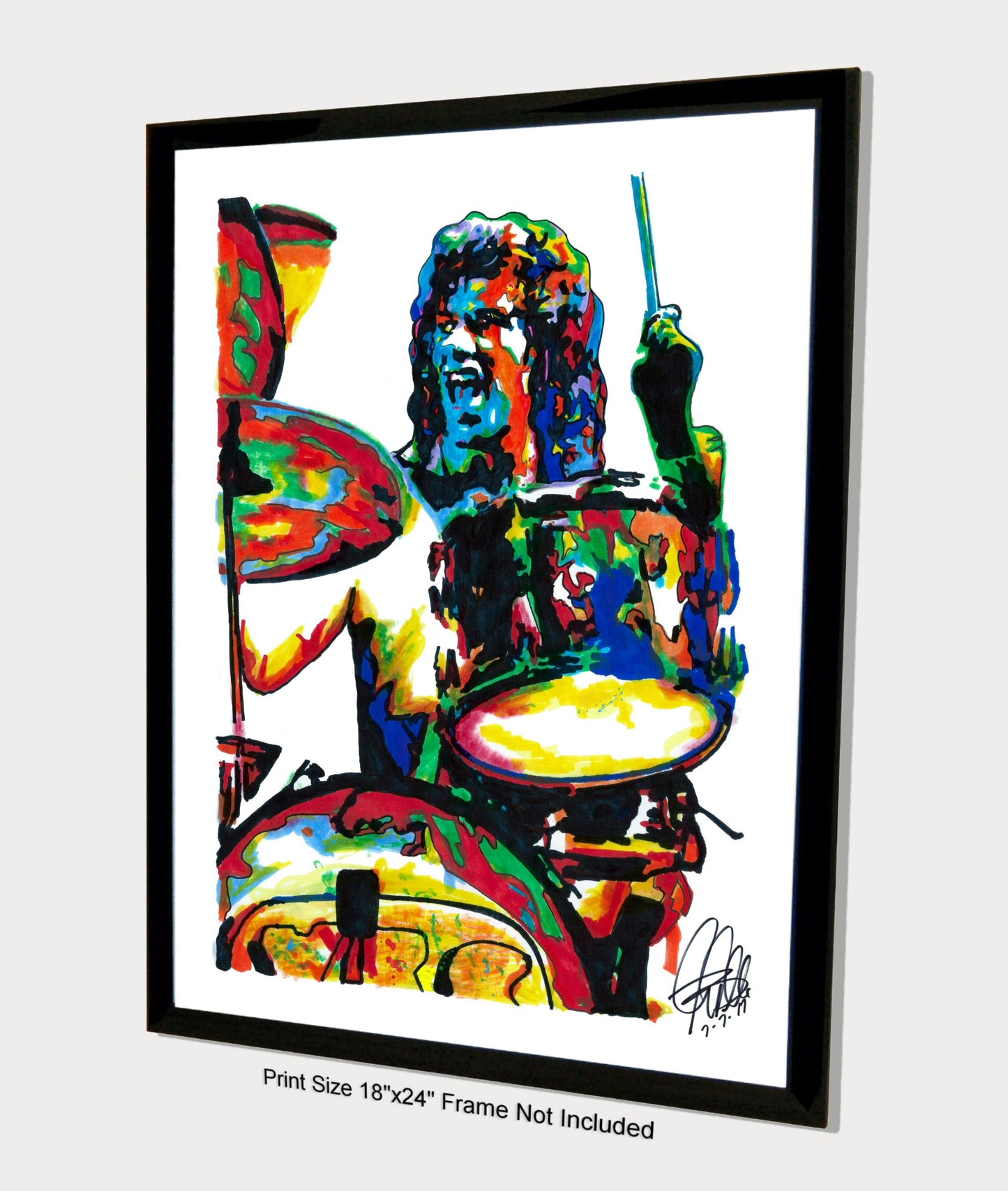 Bill Bruford of Yes Drummer Rock Music Poster Print Wall Art 18x24