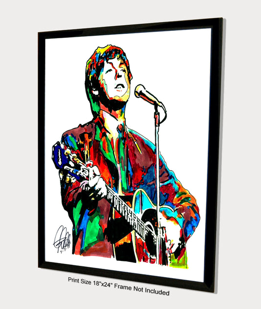 Paul McCartney The Beatles Singer Bass Rock Music Poster Print Wall Art 18x24