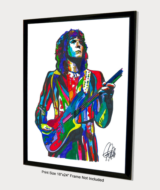 Chris Squire Yes Bass Guitar Singer Rock Music Poster Print Wall Art 18x24
