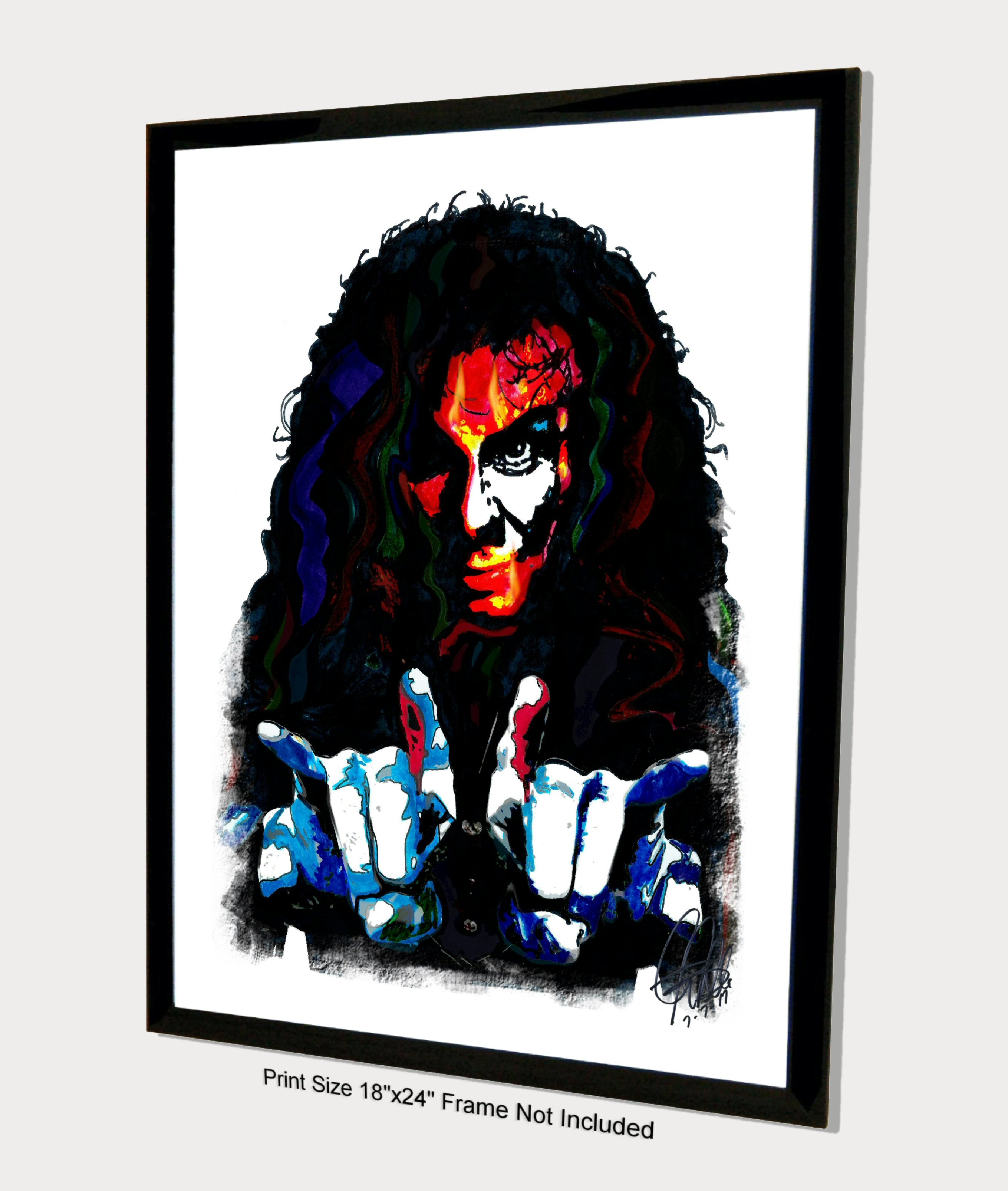 Ronnie James Dio Singer Heavy Metal Music Poster Print Wall Art 18x24 ...