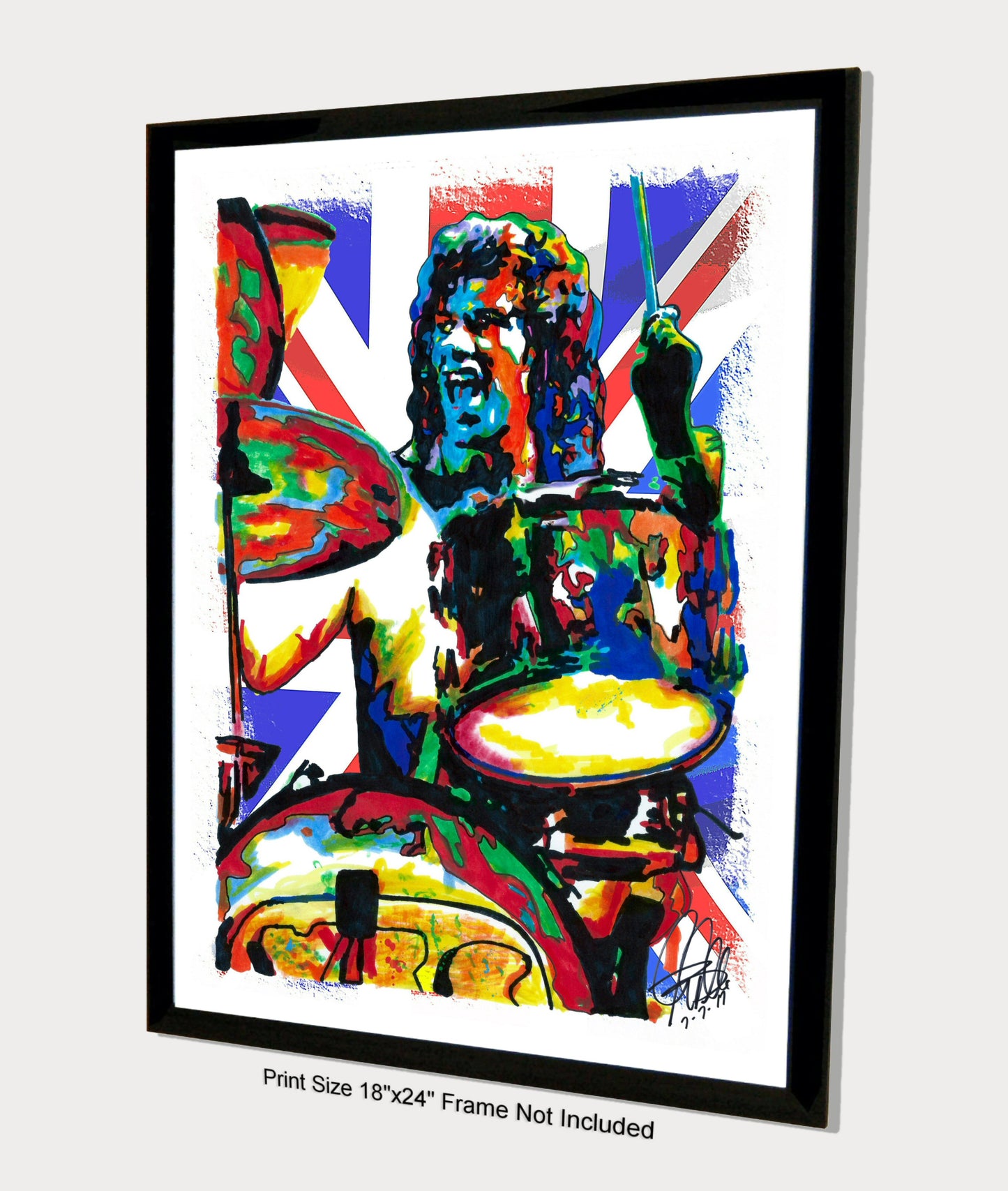 Bill Bruford Yes Drummer Progressive Rock Music Poster Print Wall Art 18x24