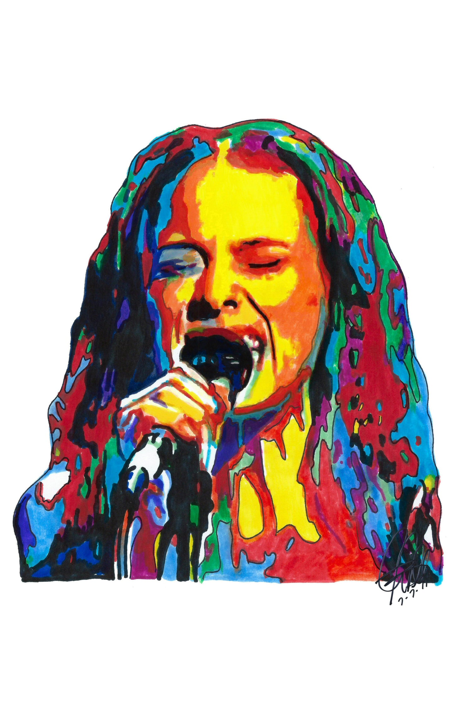 Fiona Apple Singer Piano Pop Art Music Poster Print Wall Art 11x17