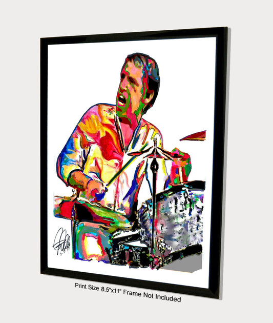 Buddy Rich Drummer Drums Jazz Big Band Music Poster Print Wall Art 8.5x11