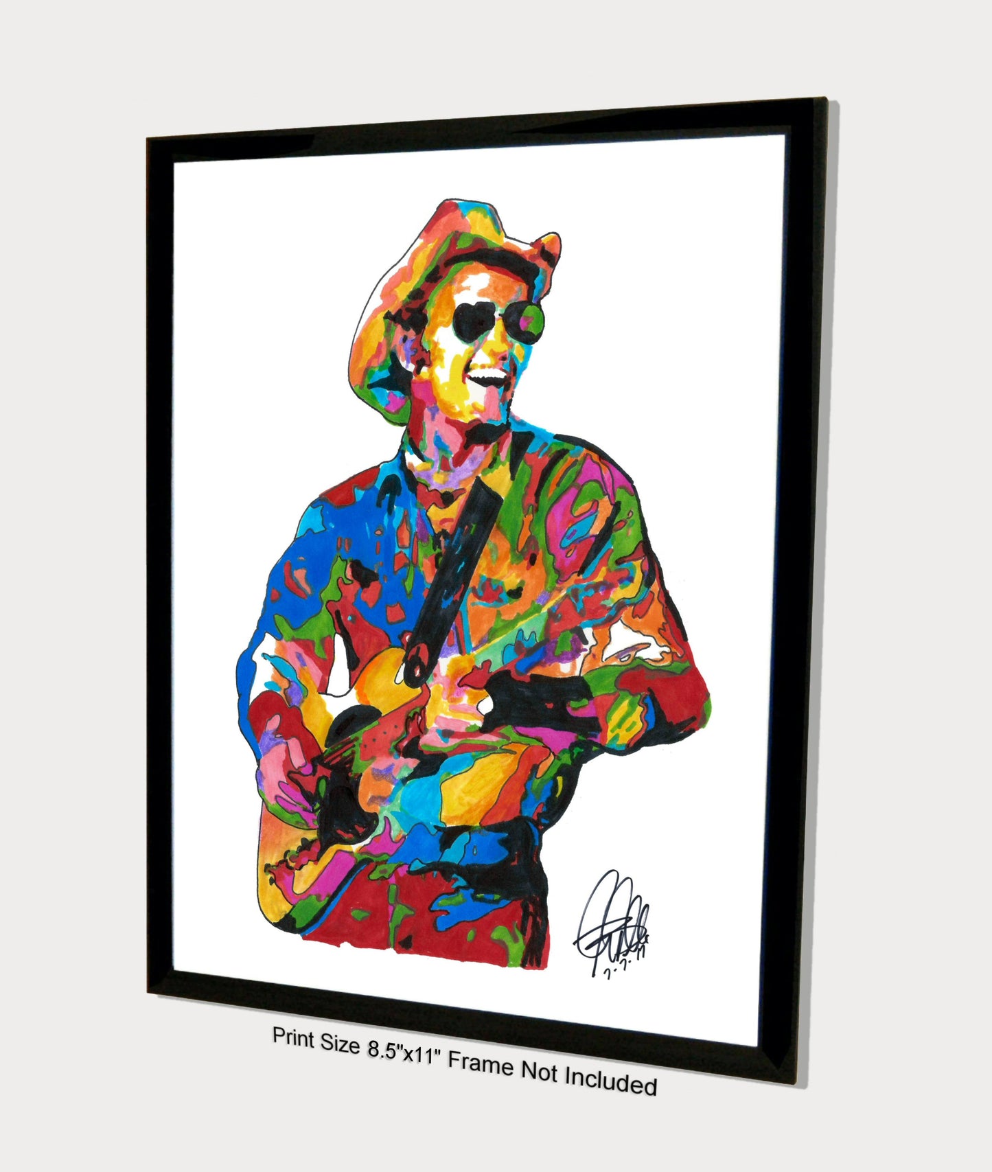 Jerry Reed Singer Guitar Country Rock Music Poster Print Wall Art 8.5x11