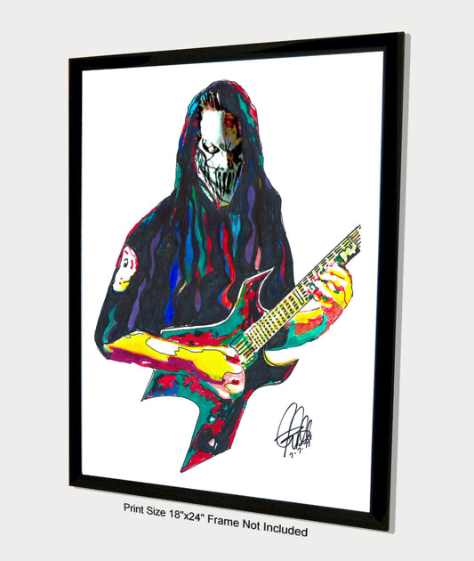 Mick Thomson Slipknot Guitar Heavy Metal Music Poster Print Wall Art 18x24