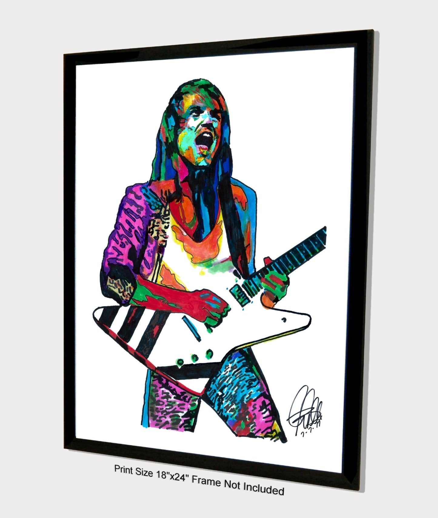 Matthias Jabs Scorpions Guitar Rock Music Poster Print Wall Art 18x24