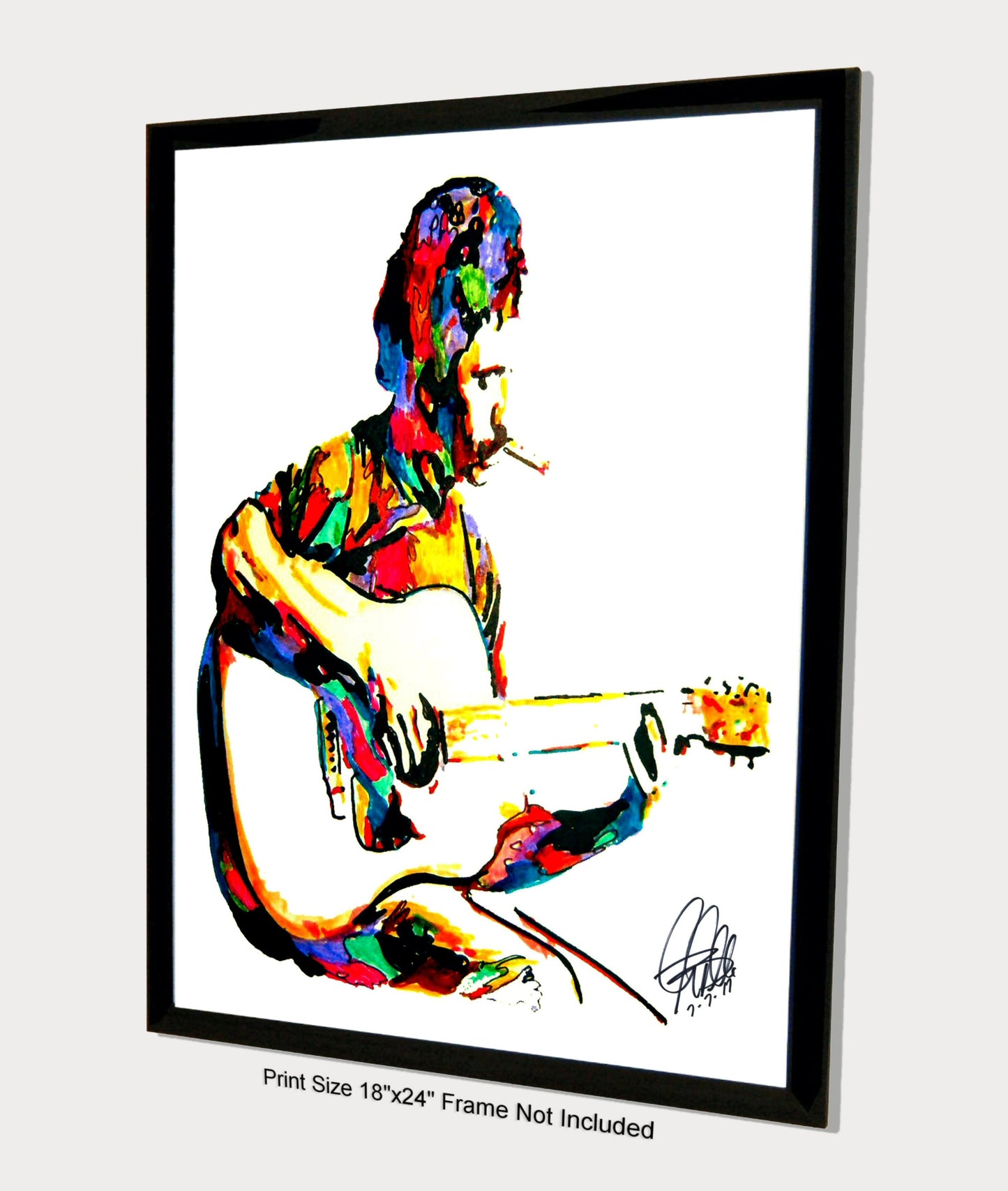 Jim Croce Singer Guitar Folk Rock Music Poster Print Wall Art 18x24