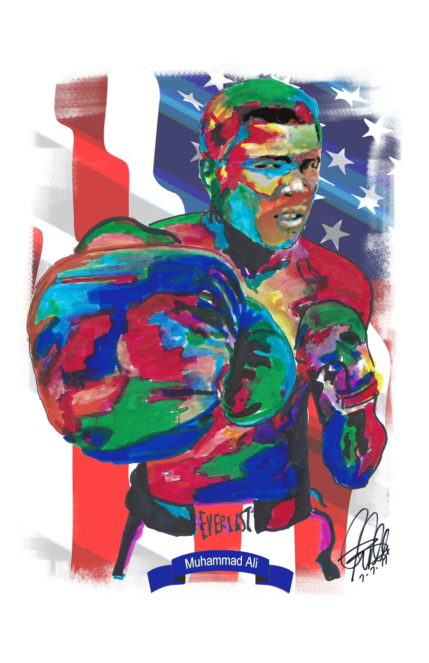 Muhammad Ali Heavyweight Champion Boxing Poster Print Wall Art 11x17