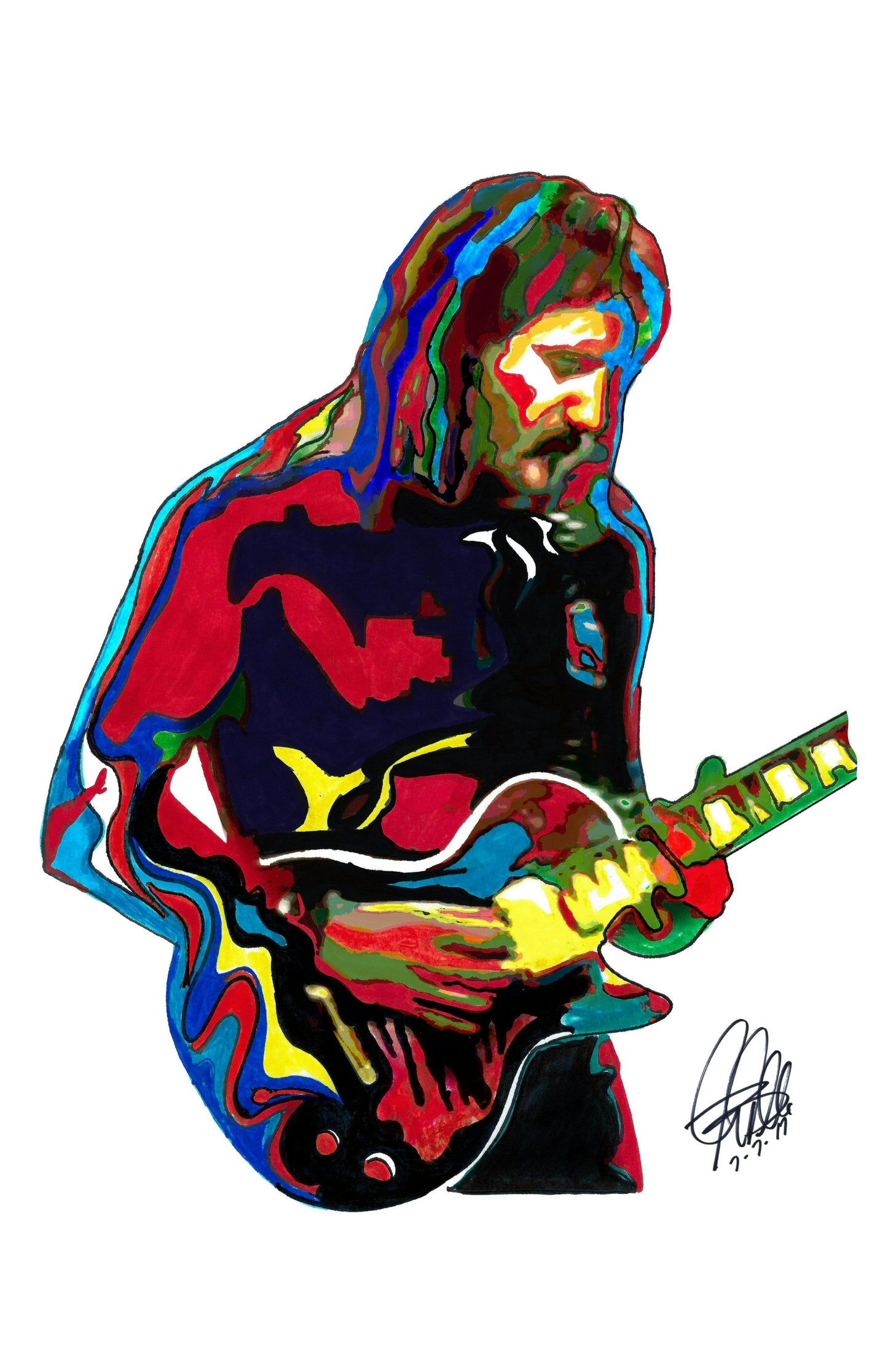 Jan Akkerman Focus Guitar Rock Music Poster Print Wall Art 11x17