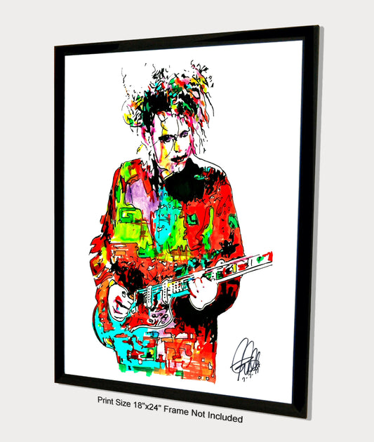 Robert Smith The Cure Rock Music Poster Print Wall Art 18x24