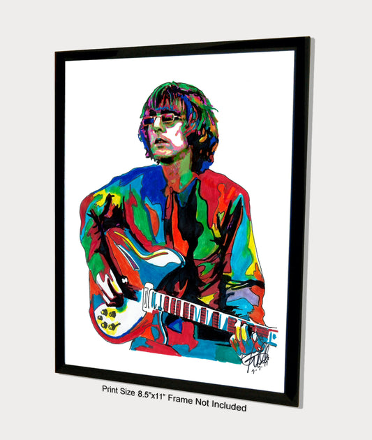 Roger McGuinn The Byrds Guitar Rock Music Poster Print Wall Art 8.5x11