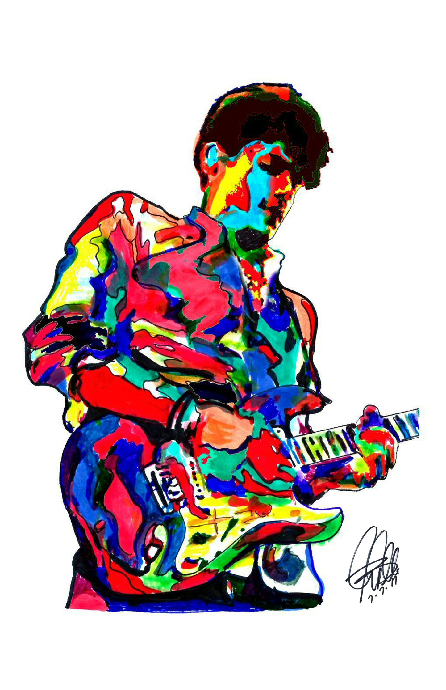 John Mayer Gultar Singer Rock Music Poster Print Wall Art 11x17