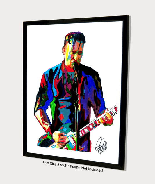 Michael Poulsen Volbeat Metal Rock Music Poster Print Wall Art 8.5x11