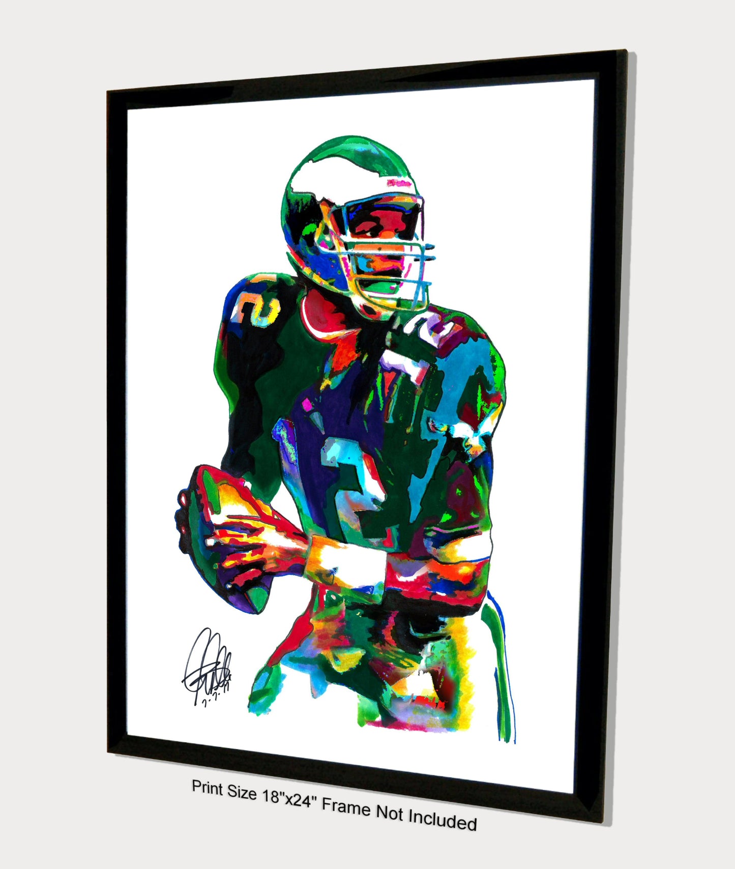 Randall Cunningham Philadelphia Eagles QB Football Poster Print Wall Art 18x24