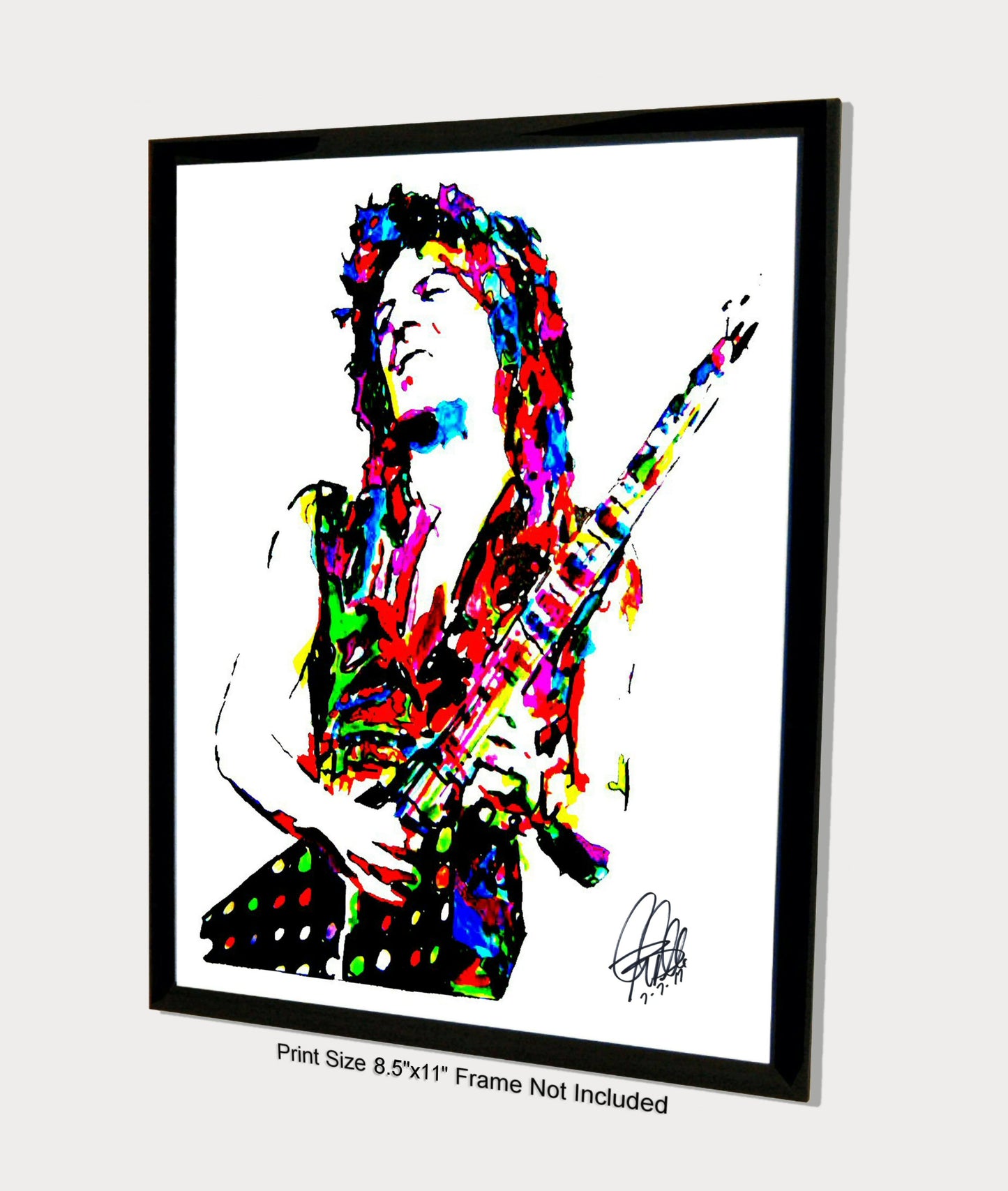 Randy Rhoads Ozzy Guitar Heavy Metal Rock Music Poster Print Wall Art 8.5x11