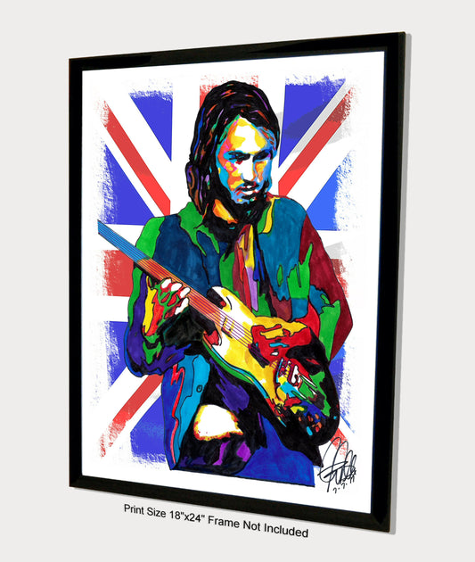 Ollie Halsall Guitar Progressive Rock Music Poster Print Wall Art 18x24