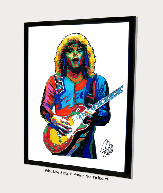 Gary Richrath REO Speedwagon Guitar Rock Music Print Poster Wall Art 8.5x11