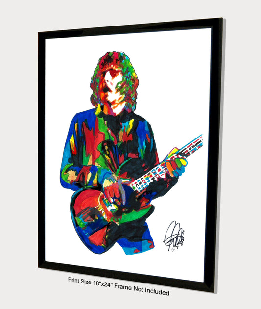 Leo Lyons of Ten Years After Bass Guitar Rock Music Poster Print Wall Art 18x24