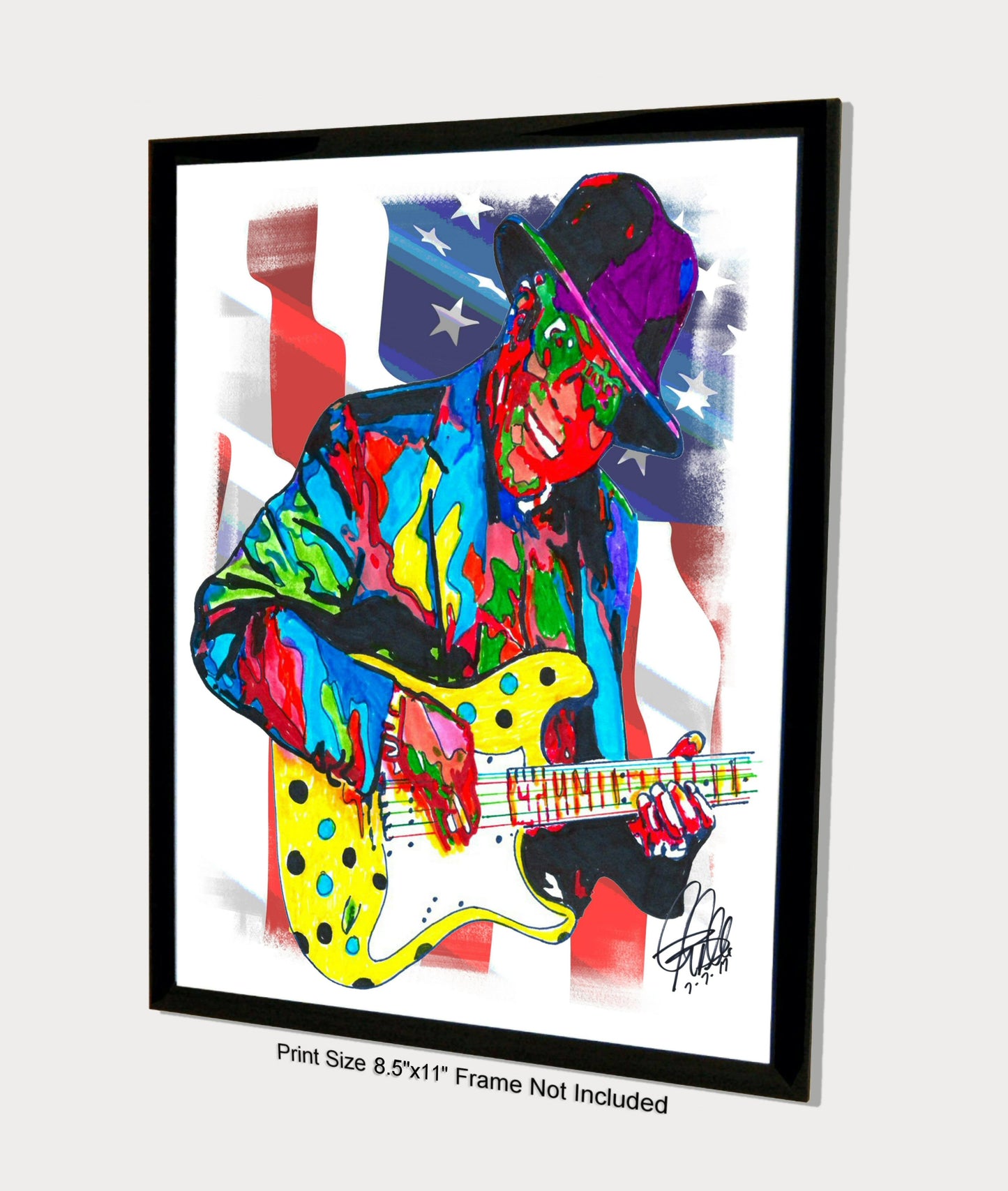 Buddy Guy Guitar Blues Music Poster Print Wall Art 8.5x11