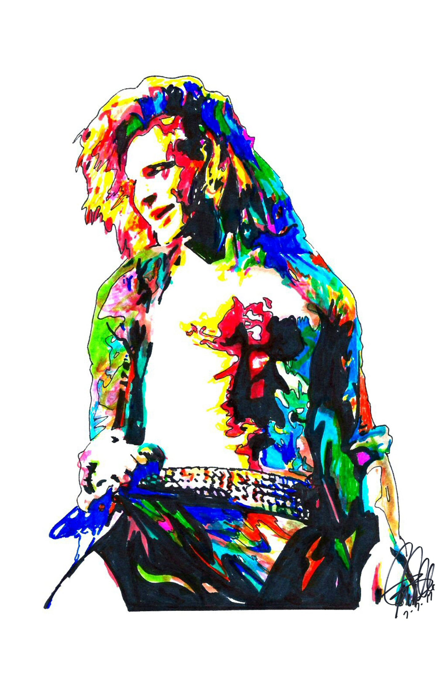 David Lee Roth Van Halen Rock Music Poster Print Wall Art 11x17