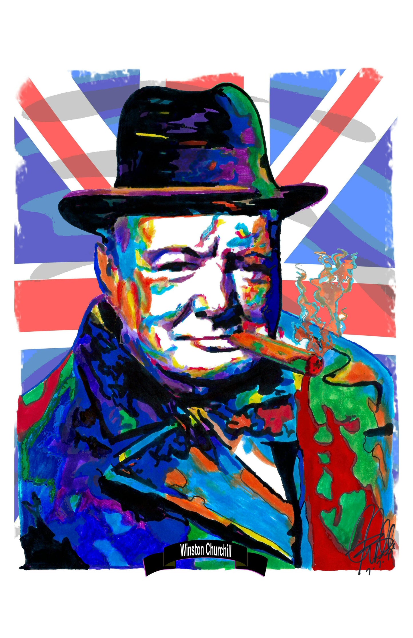 Winston Churchill Prime Minister Poster Print Wall Art 11x17