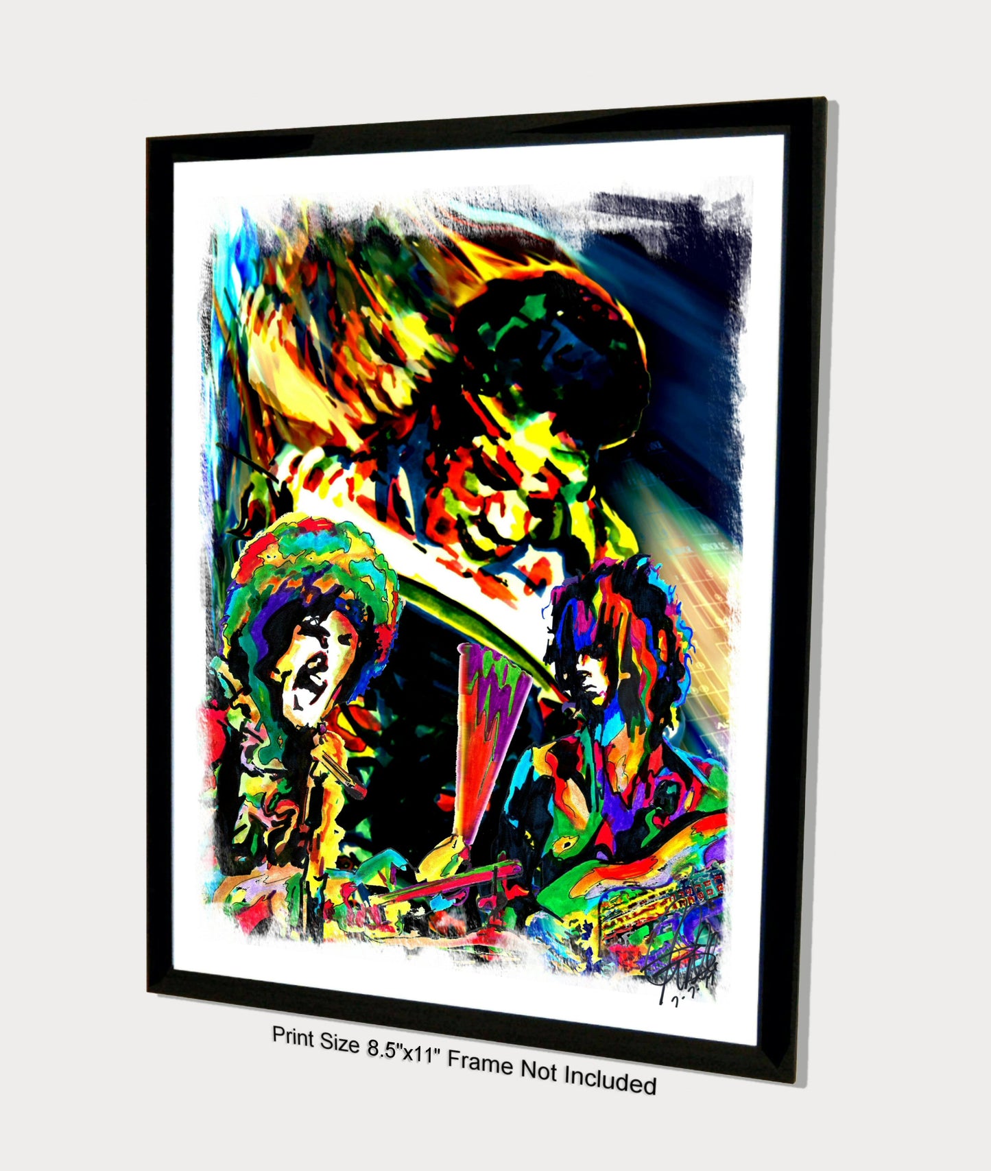 The Jimi Hendrix Experience Blues Hard Rock Music Poster Print Wall Art 8.5x11