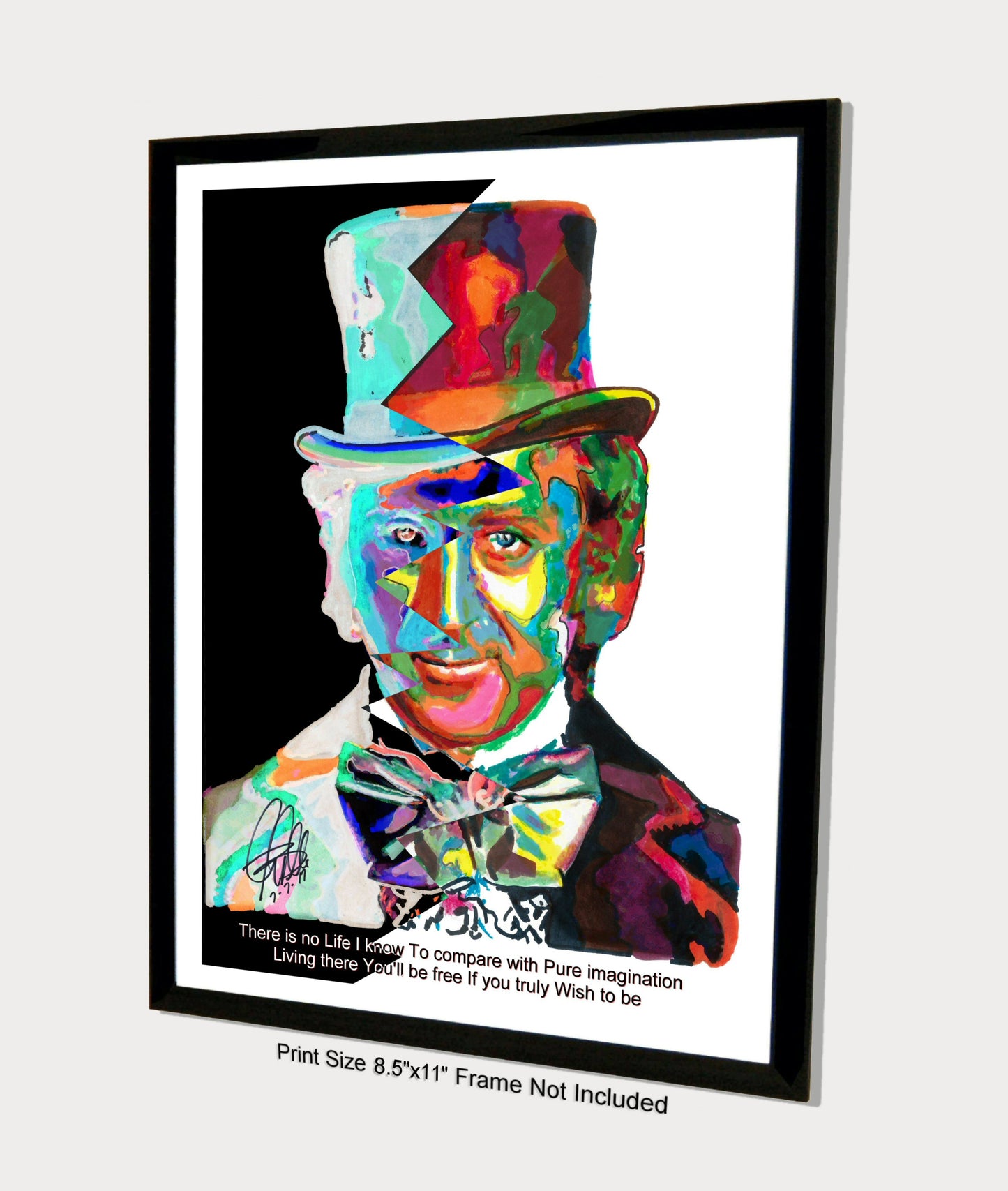 Willy Wonka Gene Wilder Chocolate Factory Movies Poster Wall Art 8.5x11