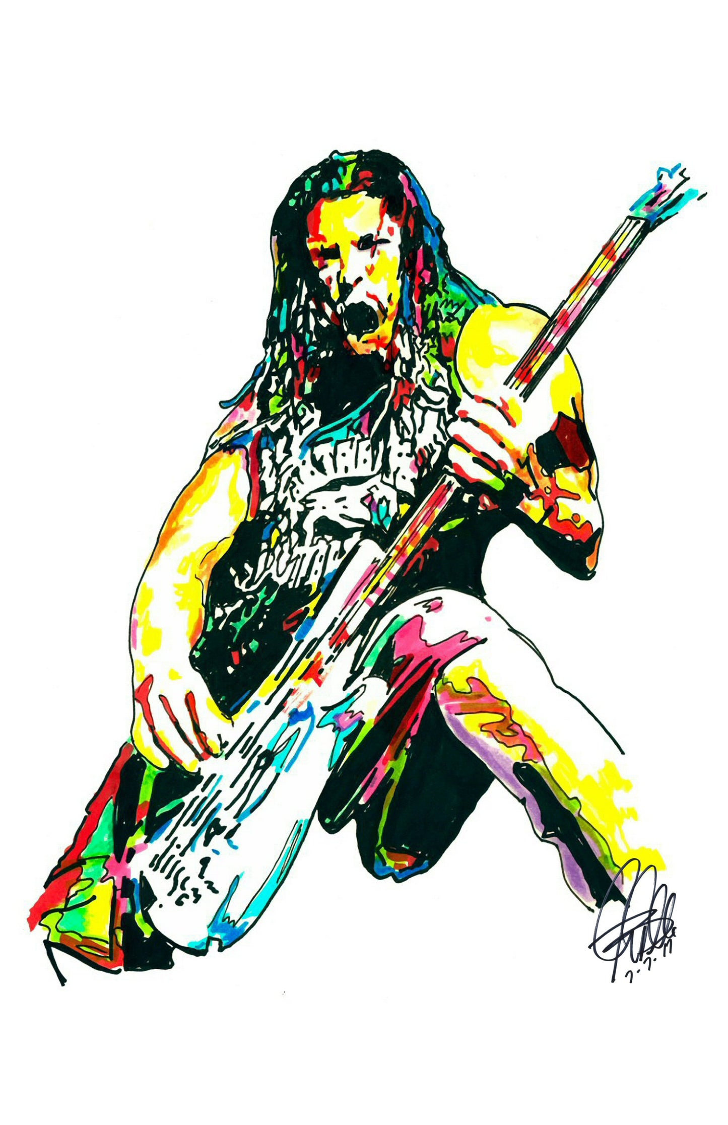 Robert Trujillo Metallica Heavy Metal Rock Music Print Poster Wall Art 11x17