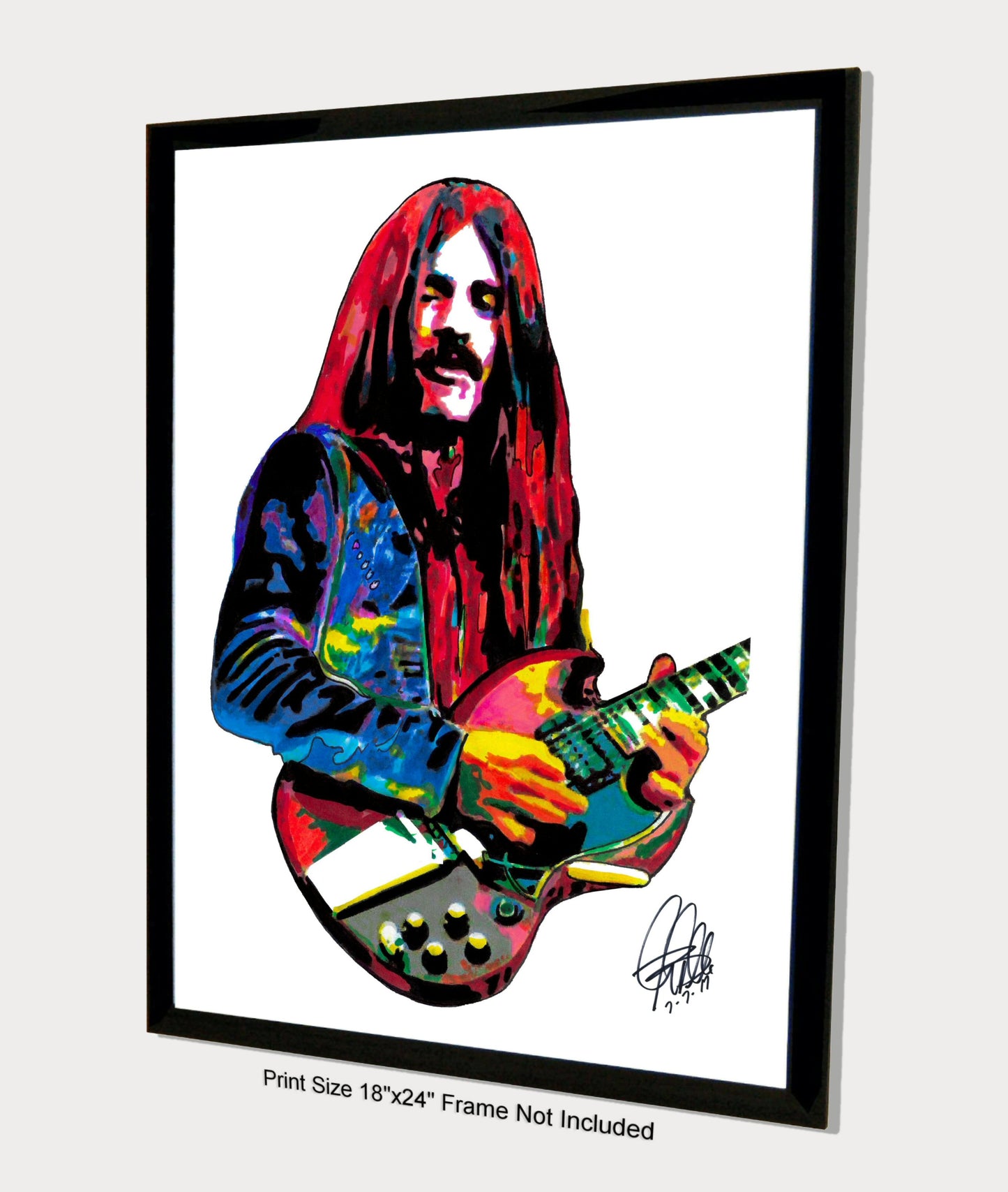 Frank Marino Mahogany Rush Guitar Rock Music Poster Print Wall Art 18x24