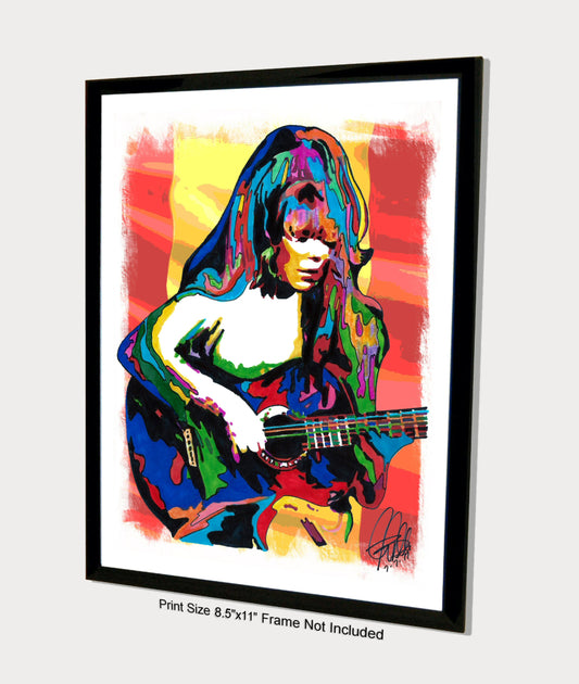 Charo Singer Flamenco Guitar Latin Music Poster Print Wall Art 8.5x11