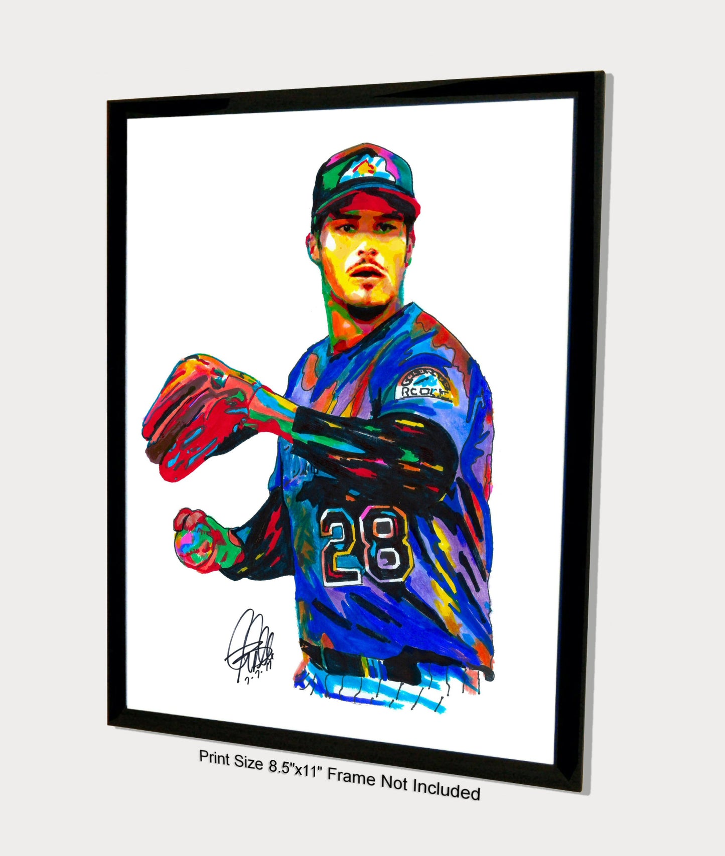 Nolan Arenado Colorado Rockies MLB Baseball Poster Print Wall Art 8.5x11