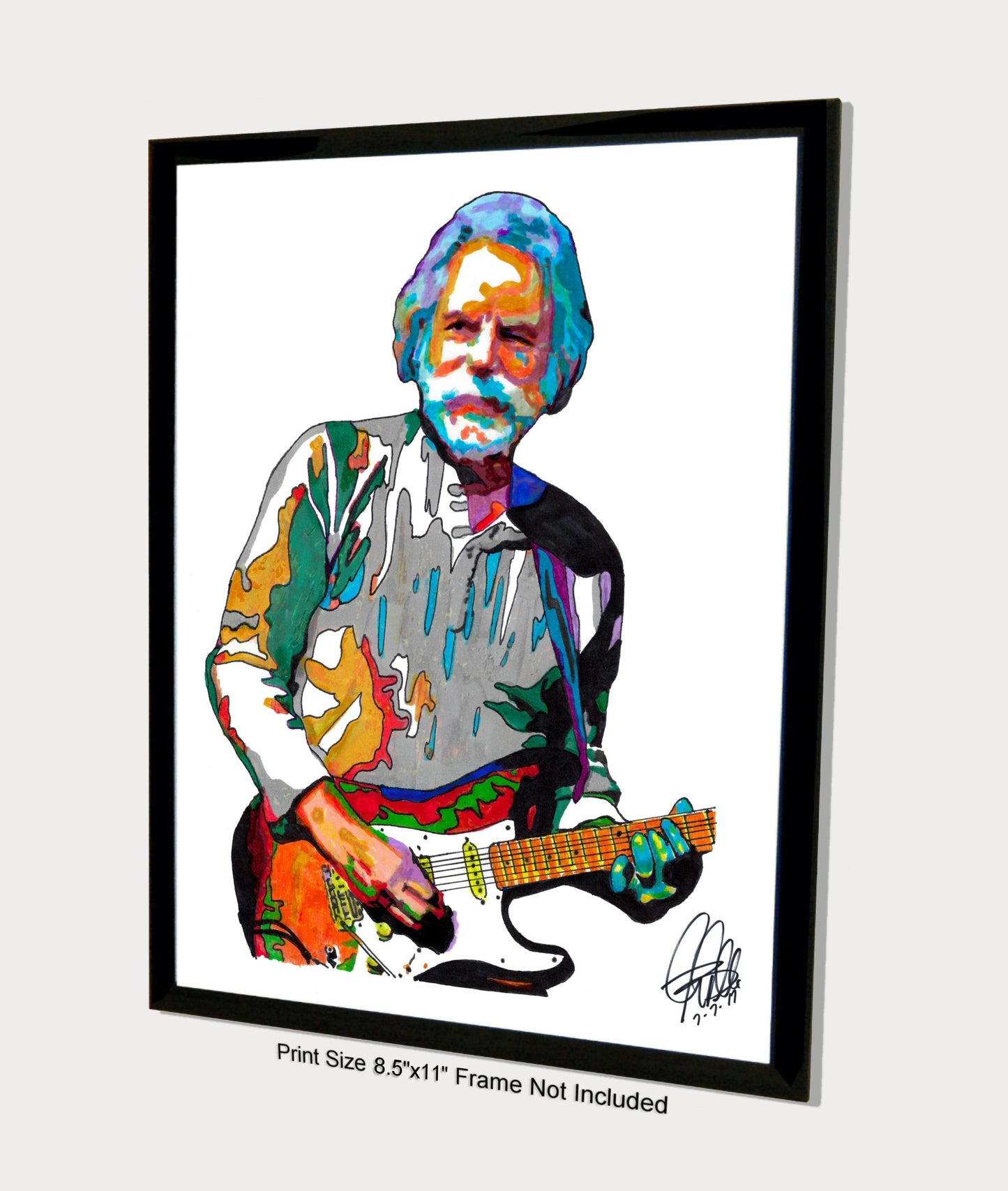 Bob Weir Grateful Dead Guitar Singer Rock Music Poster Print Wall Art 8.5x11