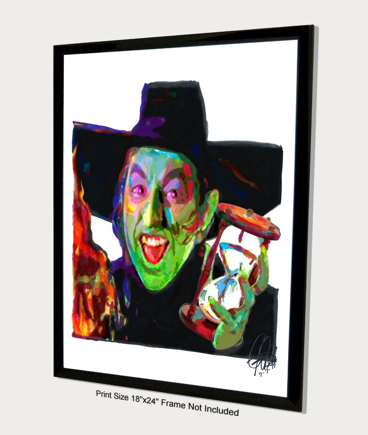 Wicked Witch of the West Wizard of Oz Margaret Hamilton Poster Print Art 18x24