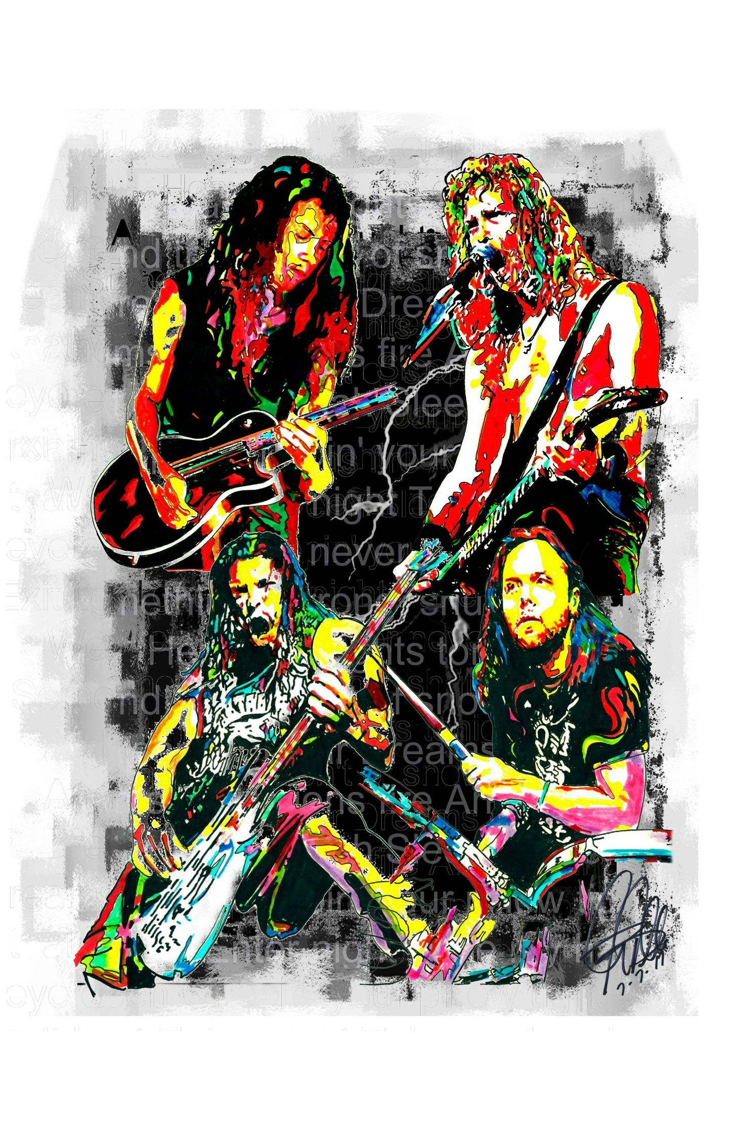 Metallica Rock Metal Music Print Poster Wall Art 11x17