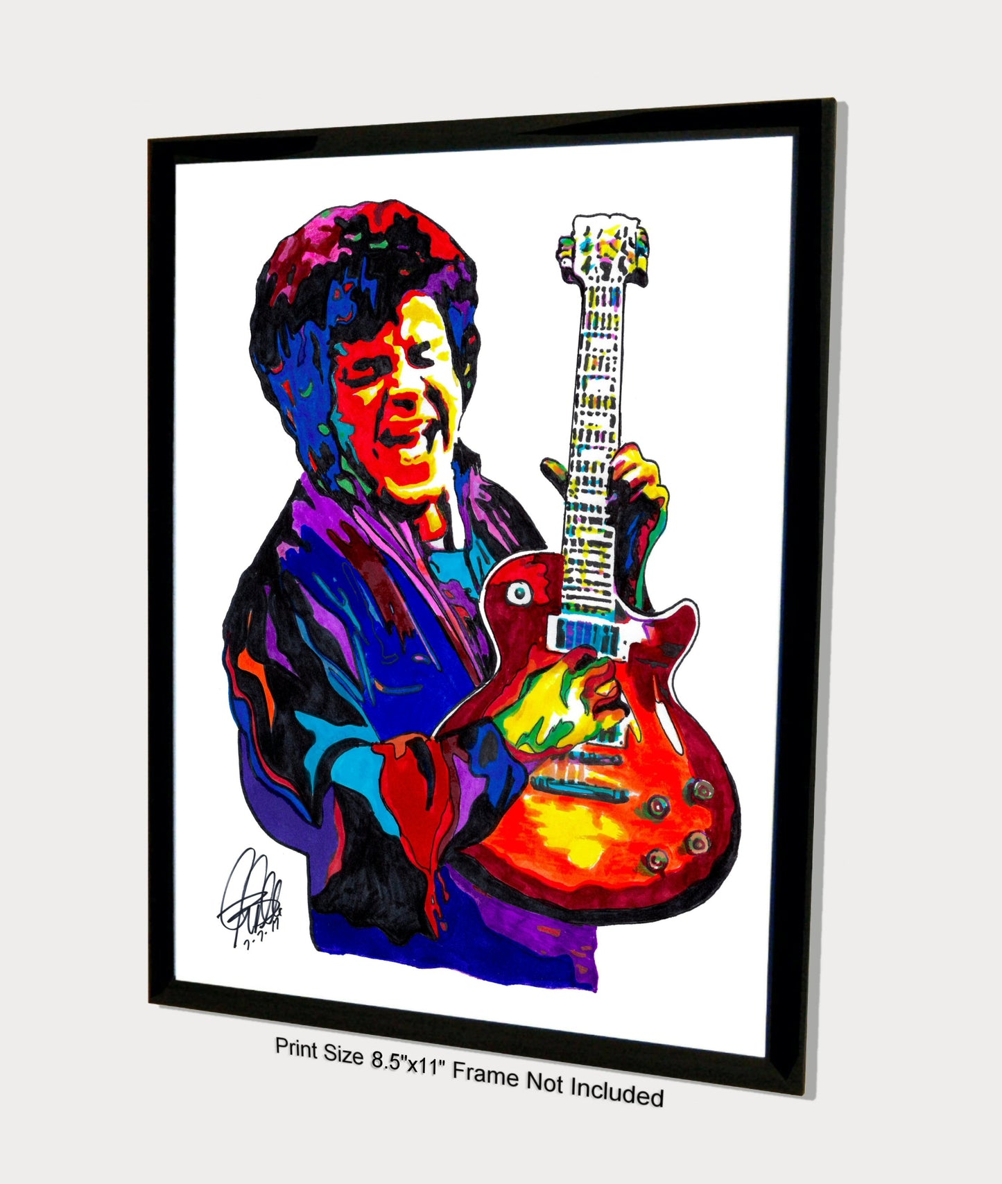 Mike Bloomfield Guitar Blues Rock Music Poster Print Wall Art 8.5x11