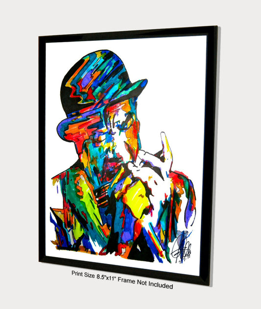 Sonny Boy Williamson Singer Blues Harmonica Music Poster Print Wall Art 8.5x11