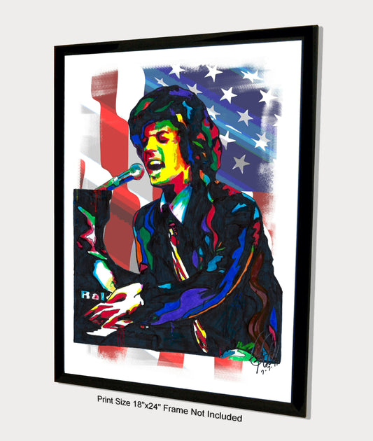 Billy Joel Piano Piano Pop Rock Music Poster Print Wall Art 18x24