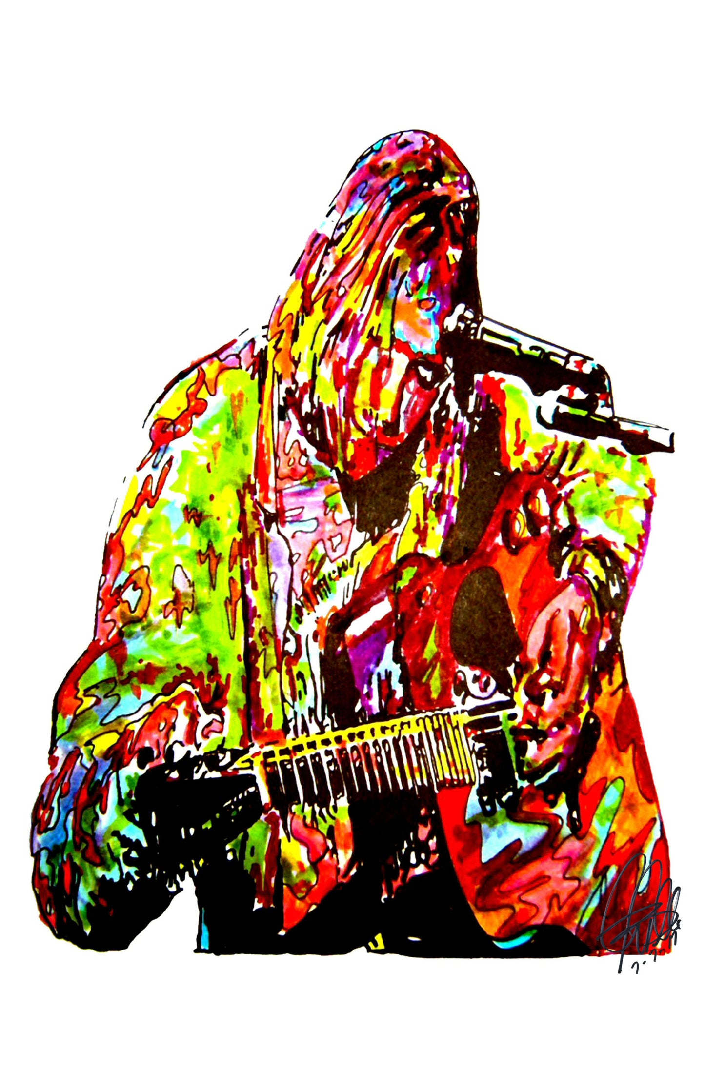 Kurt Cobain Nirvana Singer Rock Music Poster Print Wall Art 11x17