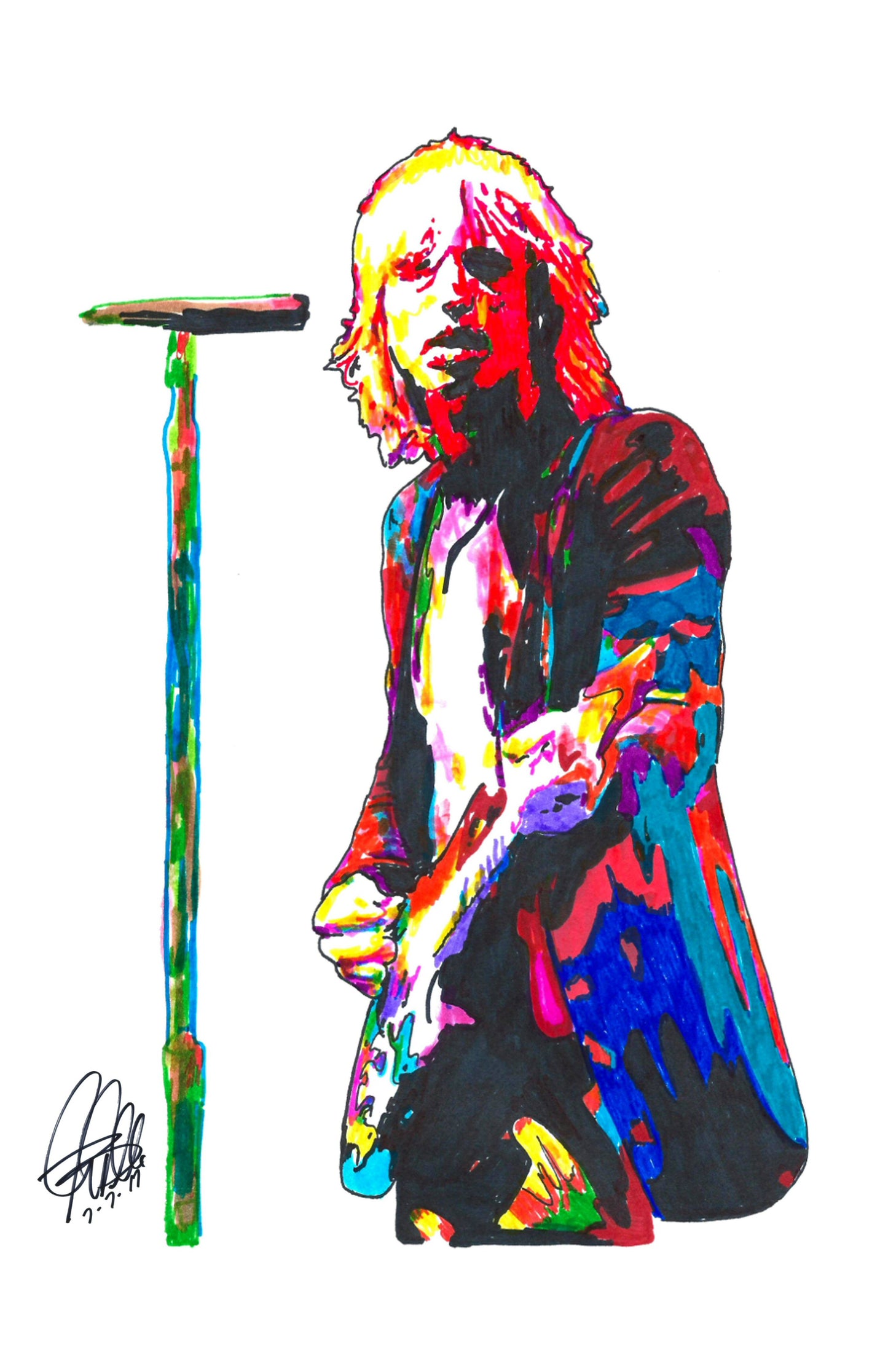 Tom Petty Heartbreakers Rock Music Poster Print Wall Art 11x17